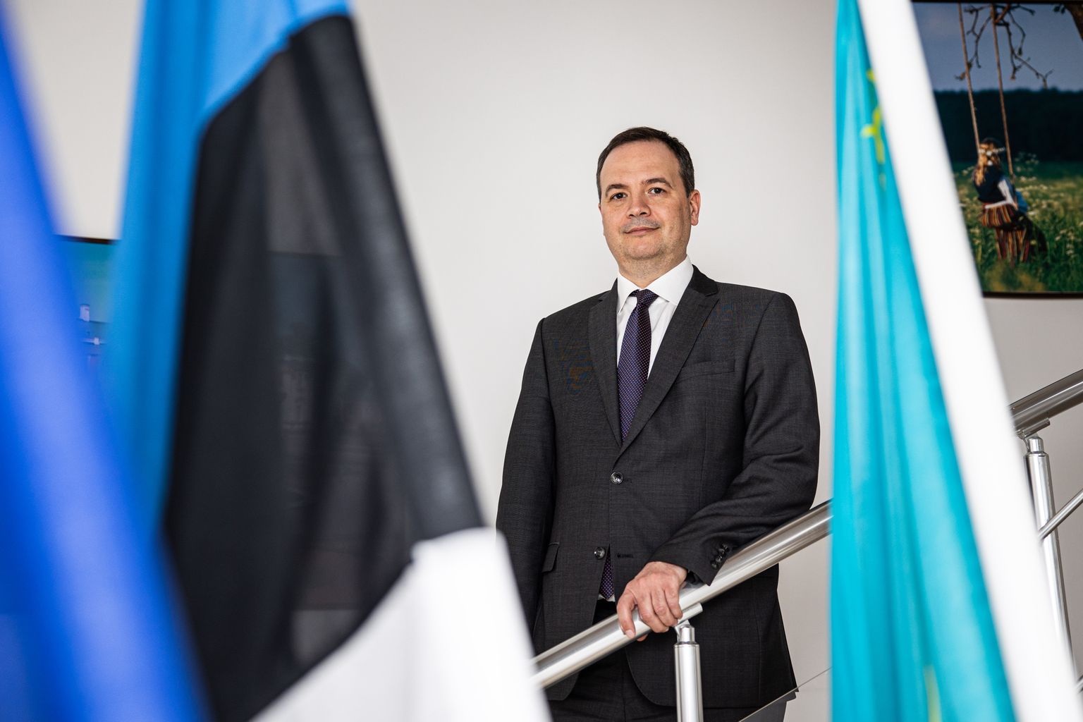 Eesti suursaadik Kasahstanis Toomas Tirs täna, 20. jaanuaril saatkonnahoones Nur-Sultanis.