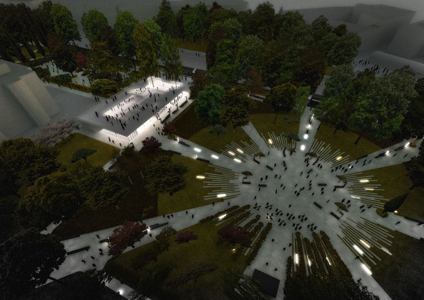 Selline võiks Tammsaare park tulevikus välja näha.