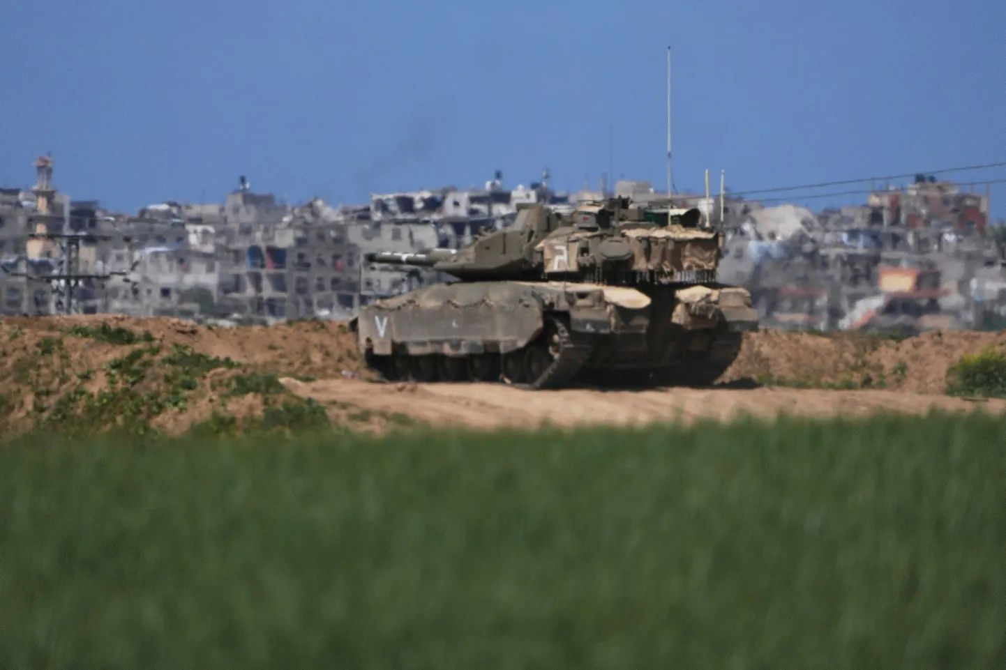 Iisraeli tank Gaza piiri ääres 19. märtsil 2025. aastal.