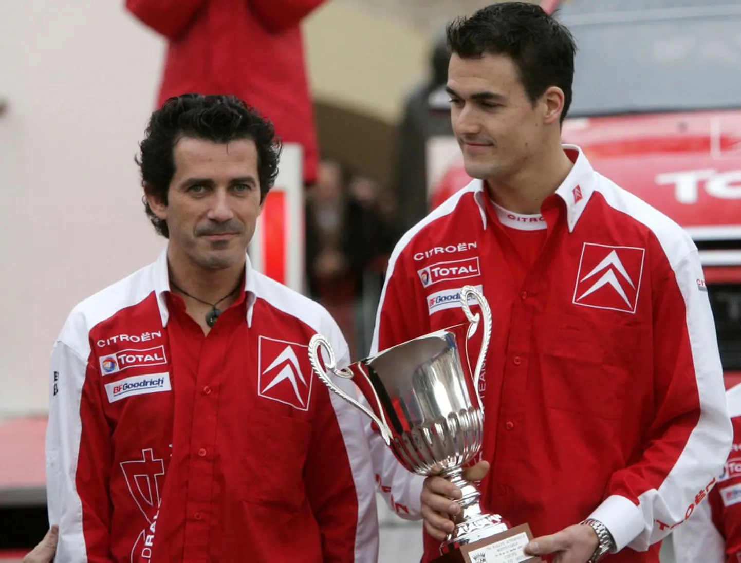 Daniel Sordo ja tema kaardilugeja Marc Marti (vasakul)