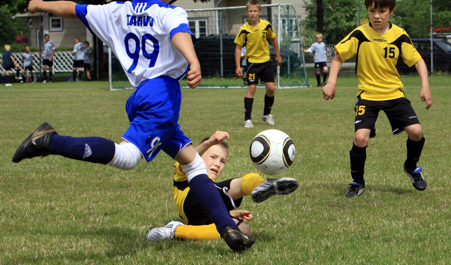 Noored jalgpallurid möödunud aastasel turniiril Pärnu Summer Cup.