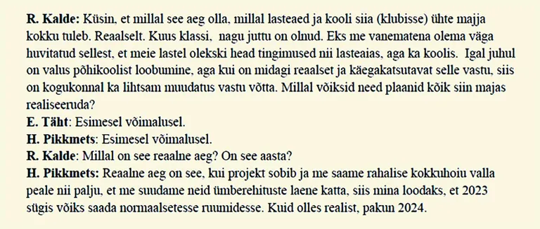 Varasemad kokkulepped on ka protokollitud.