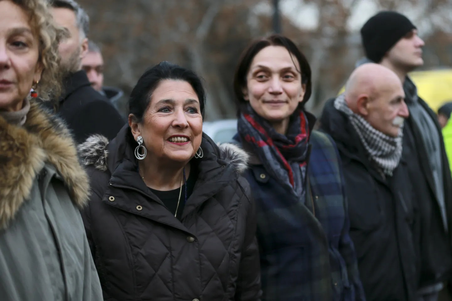 Salome Zurabišvili 28. decembra akcijā.