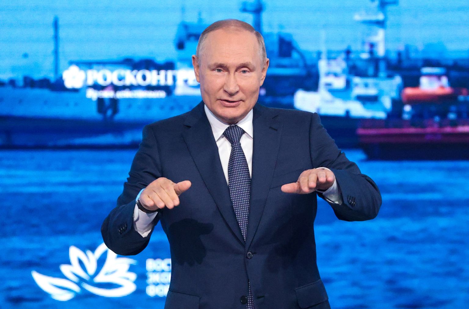 Venemaa president Vladimir Putin esinemas 7. septembril 2022 Vladivostokis Ida majandusfoorumi plenaaristungil