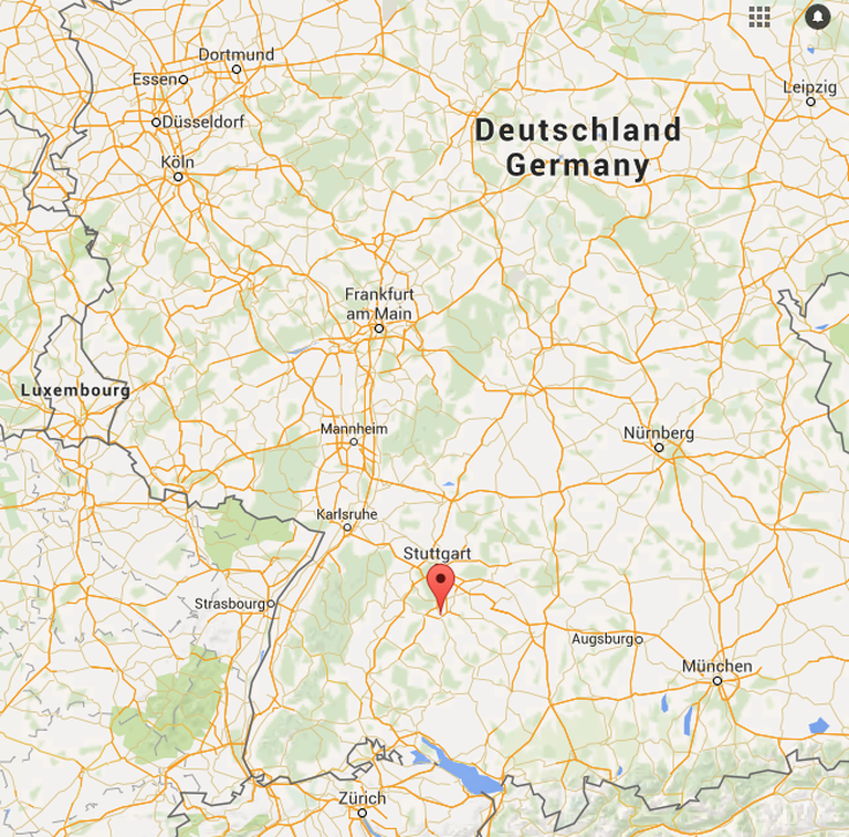 Reutlingeni linn. Allikas: Google Maps.