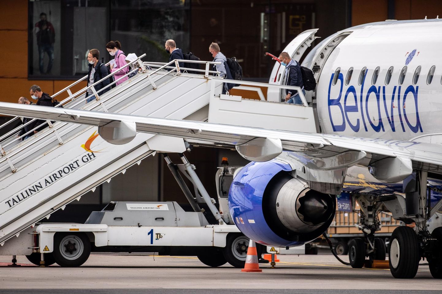 Valgevene riikliku lennufirma Belavia lennuk Tallinna lennuväljal.