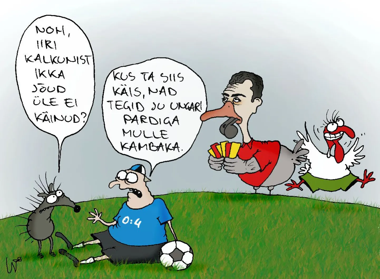 Iiri kalkun ja Ungari part tegid Eestile kambaka.