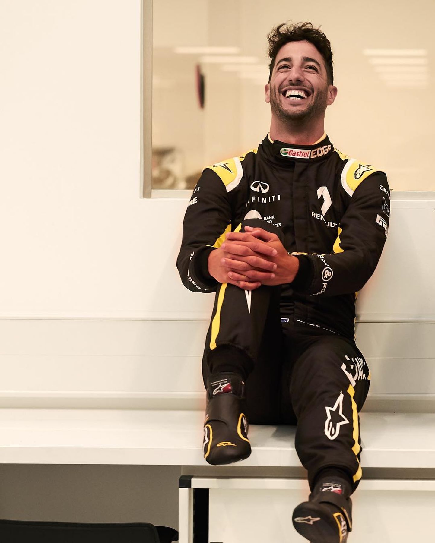 Daniel Ricciardo Renault värvides.