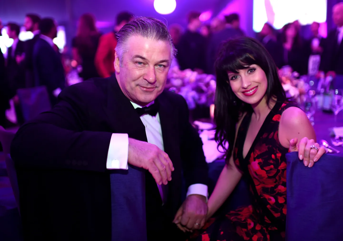 Näitleja Alec Baldwin koos abikaasa Hilaria Baldwiniga 2015. aastal.