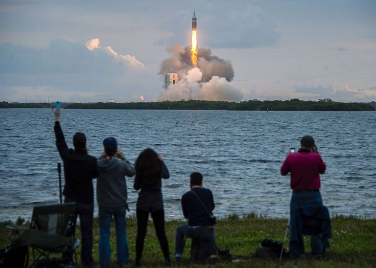 Kosmosekapsli Orion testimine 2014. aastal. Foto: NASA/AP/Scanpix