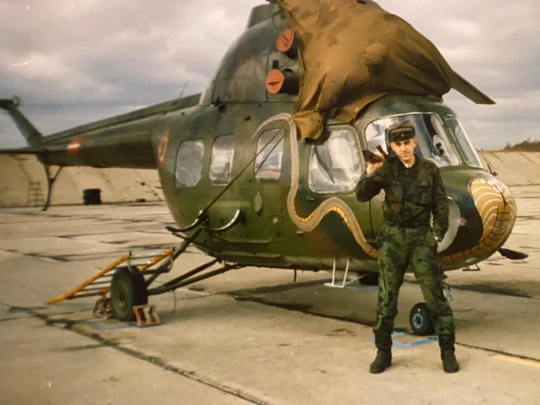 Виталий Шидловский в Латвийской армии. 1995 год