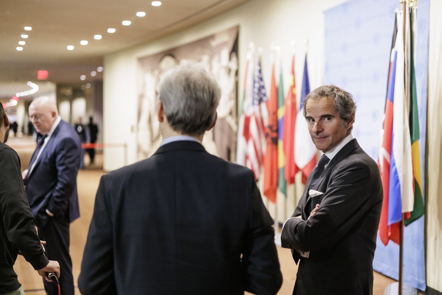 Рафаэль Мариано Гросси на заседании Совета Безопасности ООН.