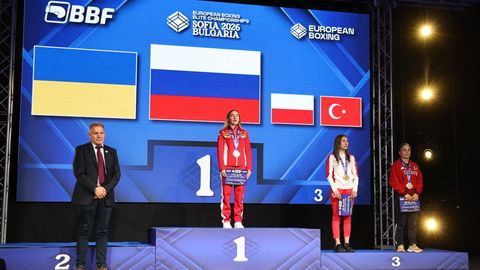EMil hõbemedali võitnud ukrainlanna lahkus enne Venemaa hümni autasustamiselt