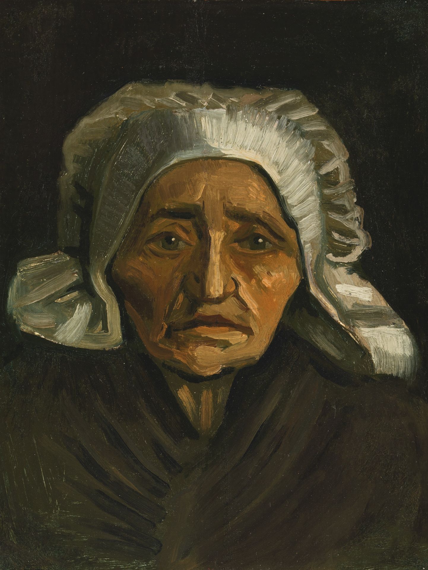 Vincent Van Goghi 1884. aasta paiku valminud «Head of an Old Peasant Woman with a White Cap»