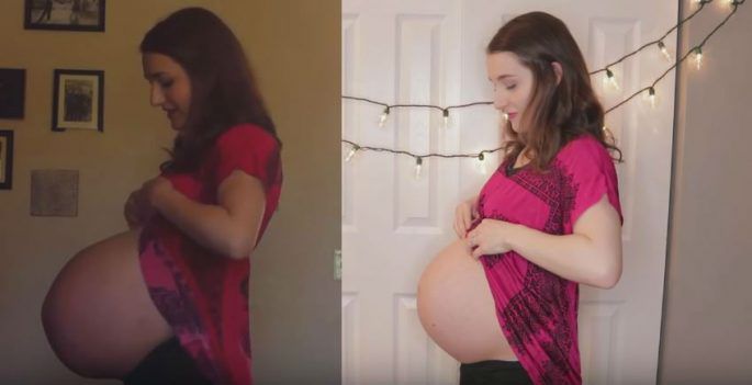 9-10 недель беременности двойней у кого уже было видно животик?