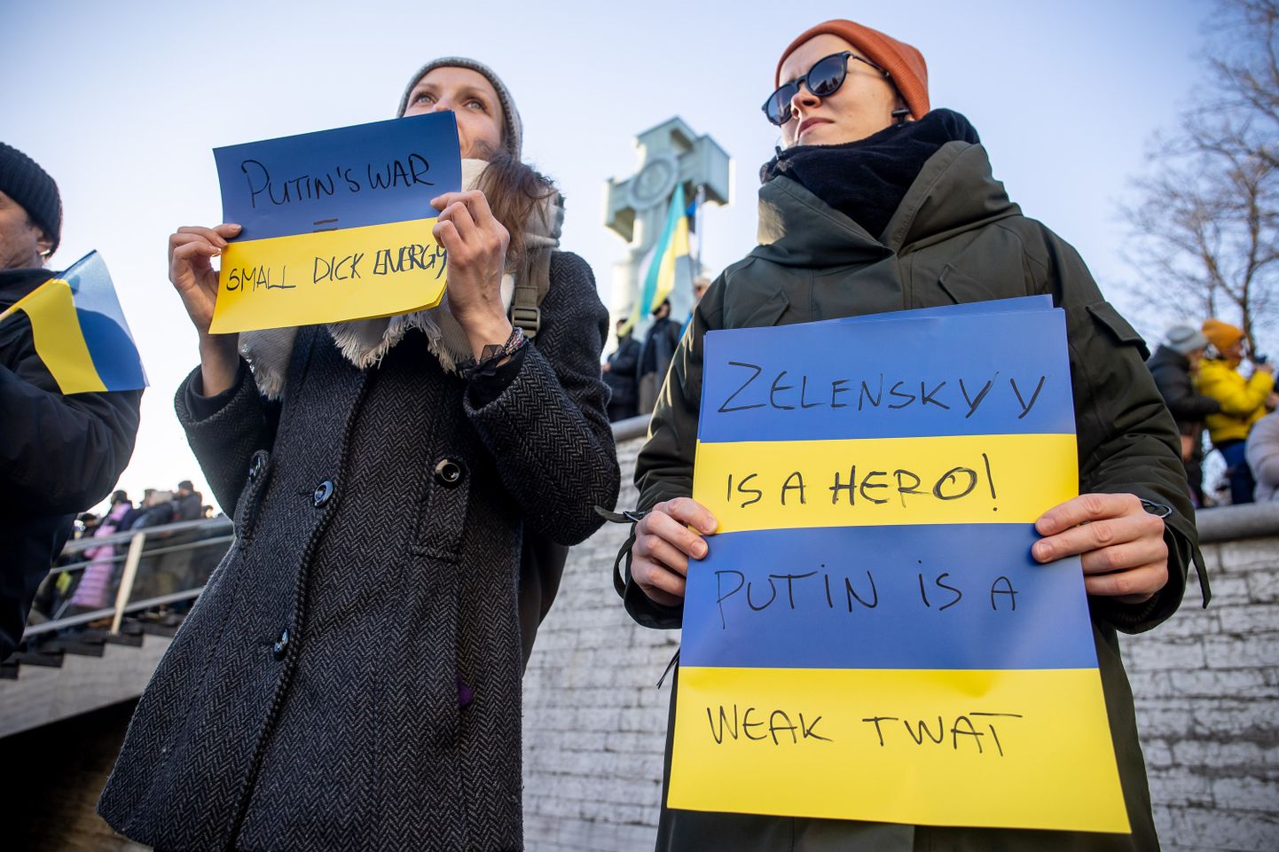 Vabaduse väljakul toimus Ukraina toetuseks meeleavaldus. Foto on illustreeriv.