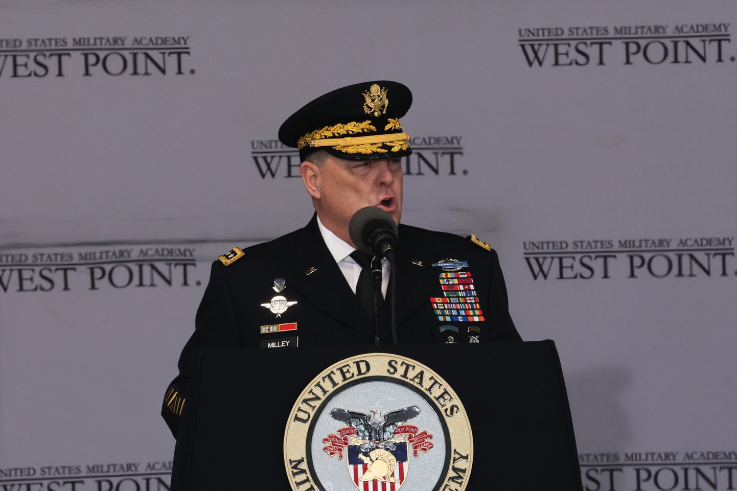 Armeekindral Mark Milley West Pointi sõjaväeakadeemias.