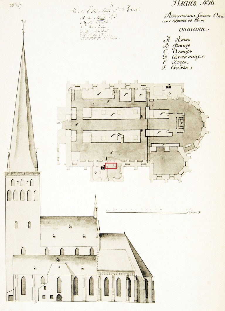 При реставрации церкви Олевисте обнаружены фрагменты средневекового известнякового портала.