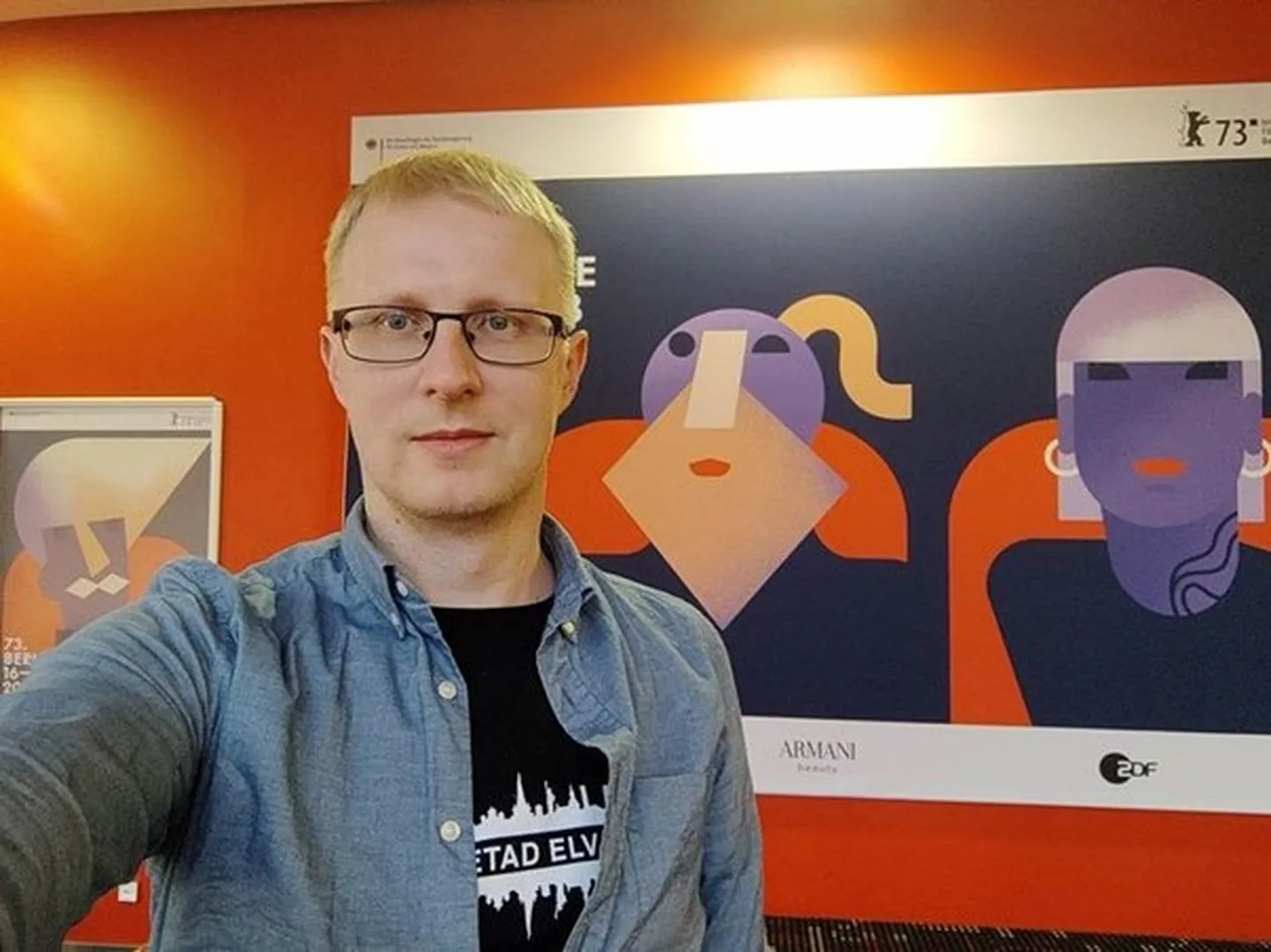 Kalver Tamm tänavusel Berliini filmifestivalil.