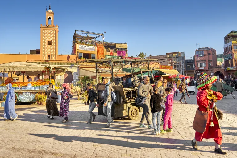 Djemma El Fna väljak Marrakechis