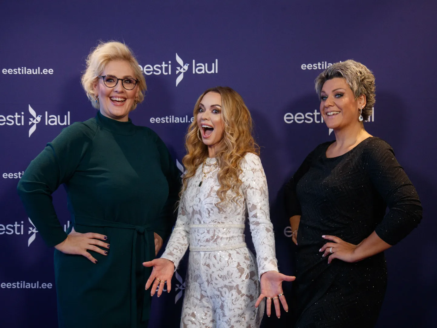 (Vasakult paremale) Kaire Vilgats, Sahlene ja Dagmar Oja. Eesti Laul 2022, 3. veerandfinaal