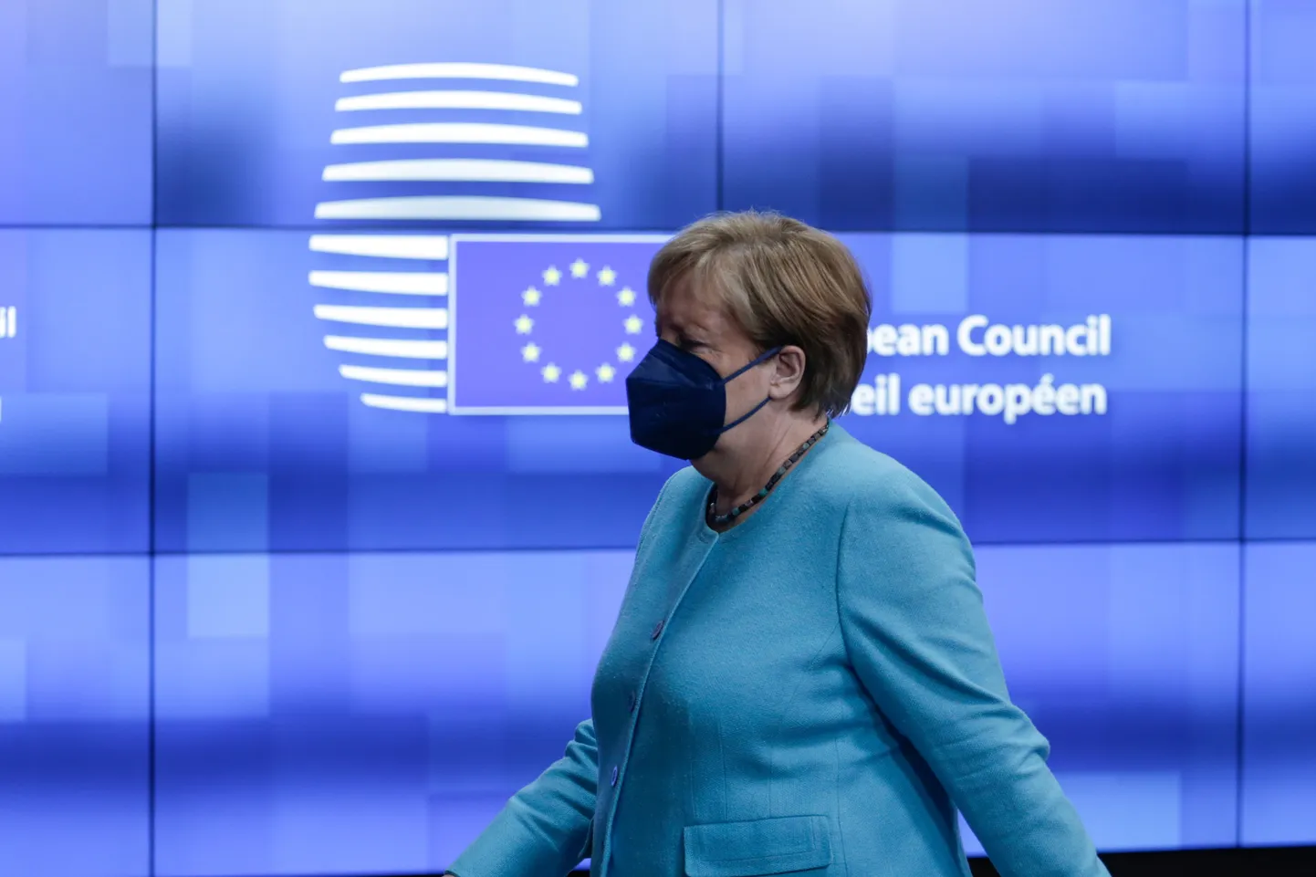 Angela Merkel Brüsselis.