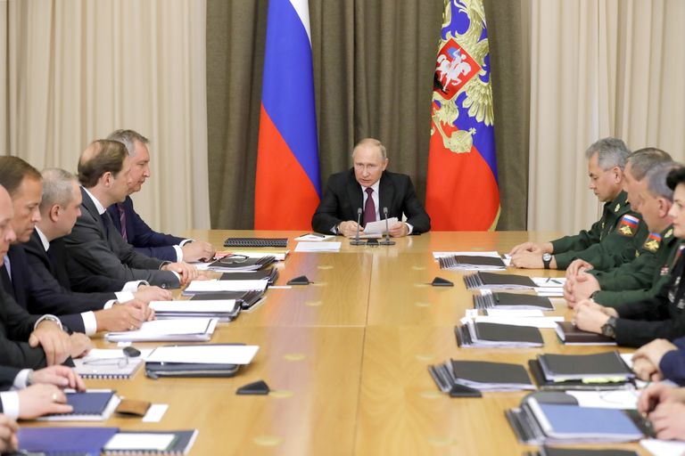 Putini tänane kohtumine kõrgete ohvitseride ja kaitsetööstuse juhtidega.