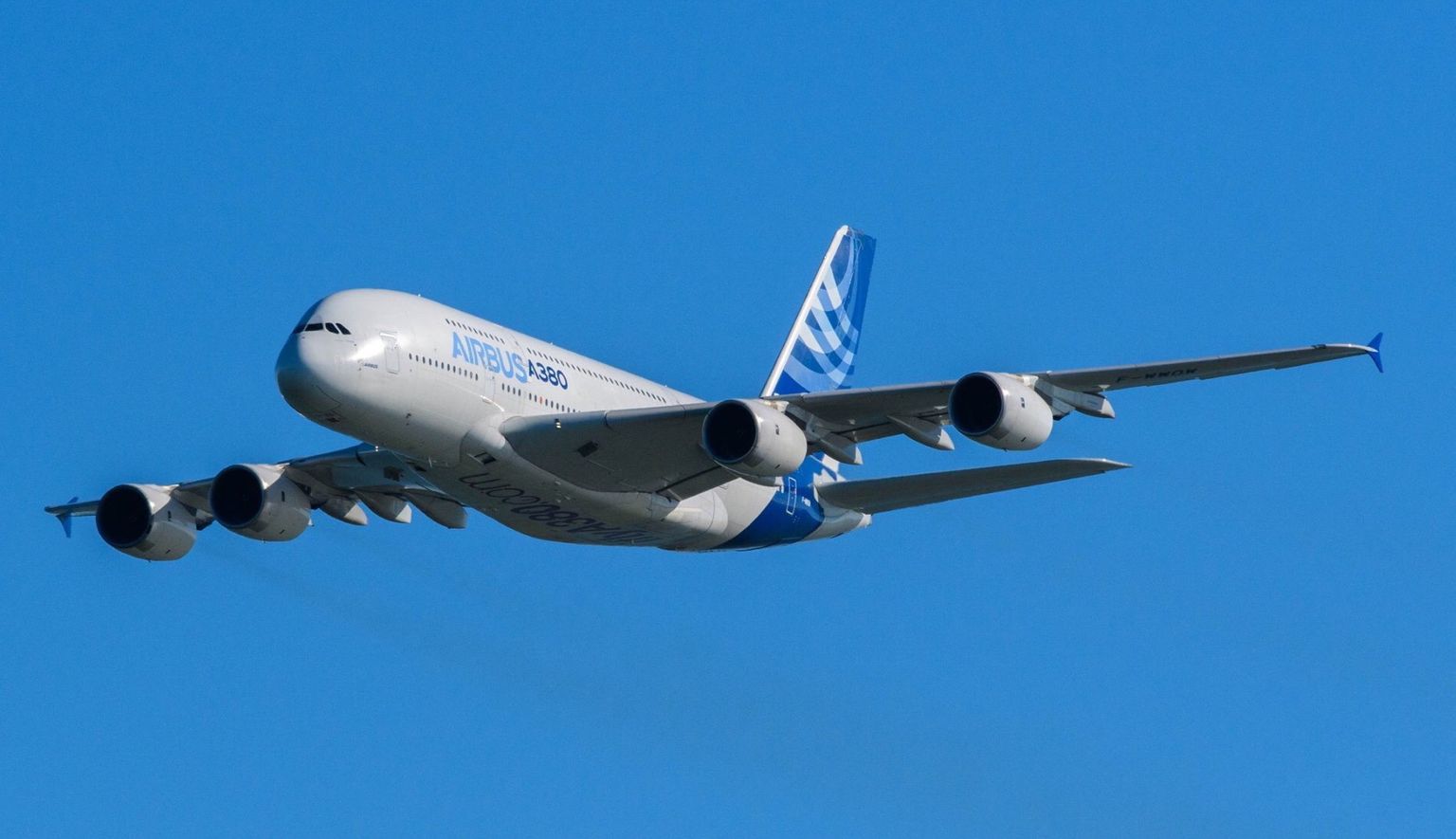 Lennuki Airbus A380 tootmine lõpetatakse. Foto A380 on tehtud 2019 Prantsusmaal
