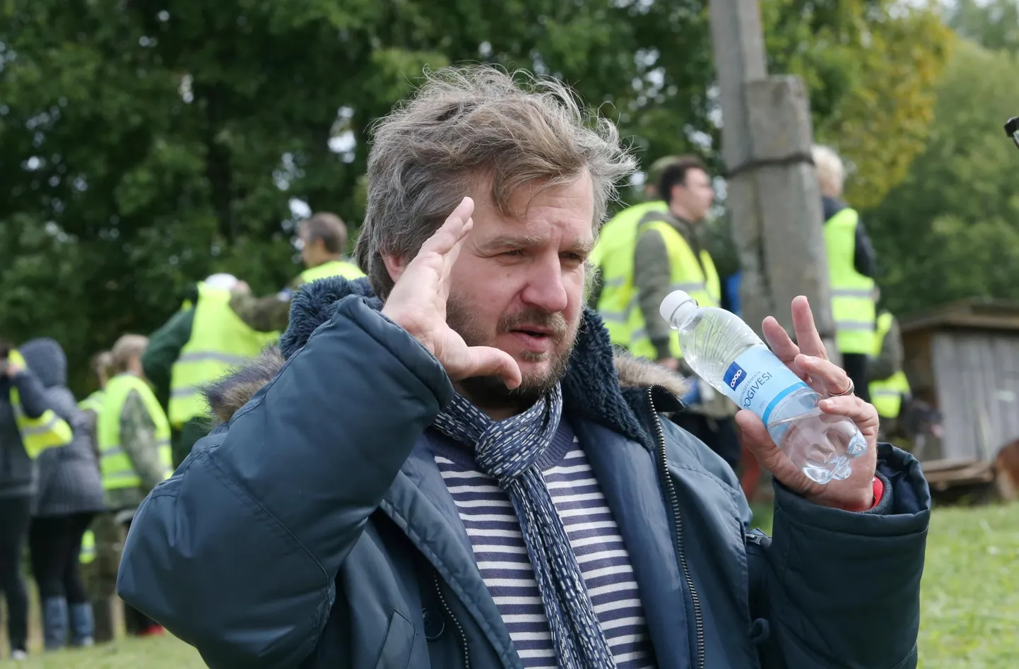 Režissöör Jaak Kilmi käis septembris «Tagurpidi torni» filmimas Hellenurmes.