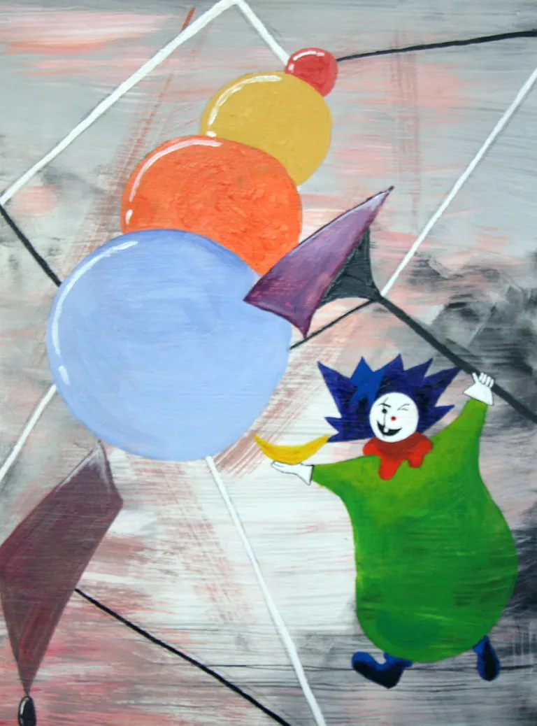 Elery Sallert "Kloun, minu sõber" (2017, õpetaja Aira Rautso).