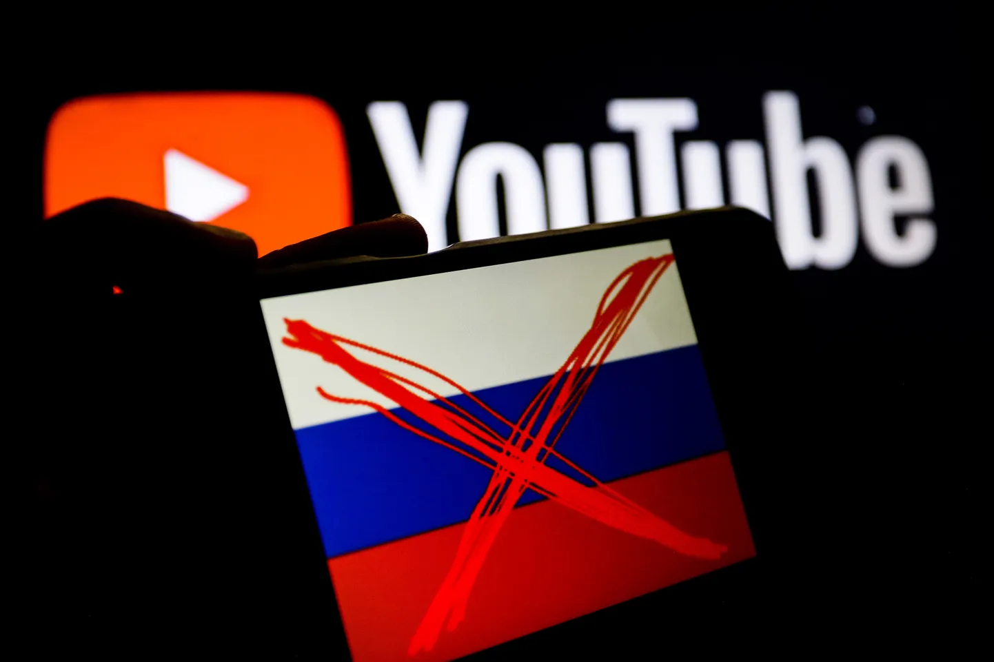 Youtube ja Venemaa. Foto on illustratiivne.