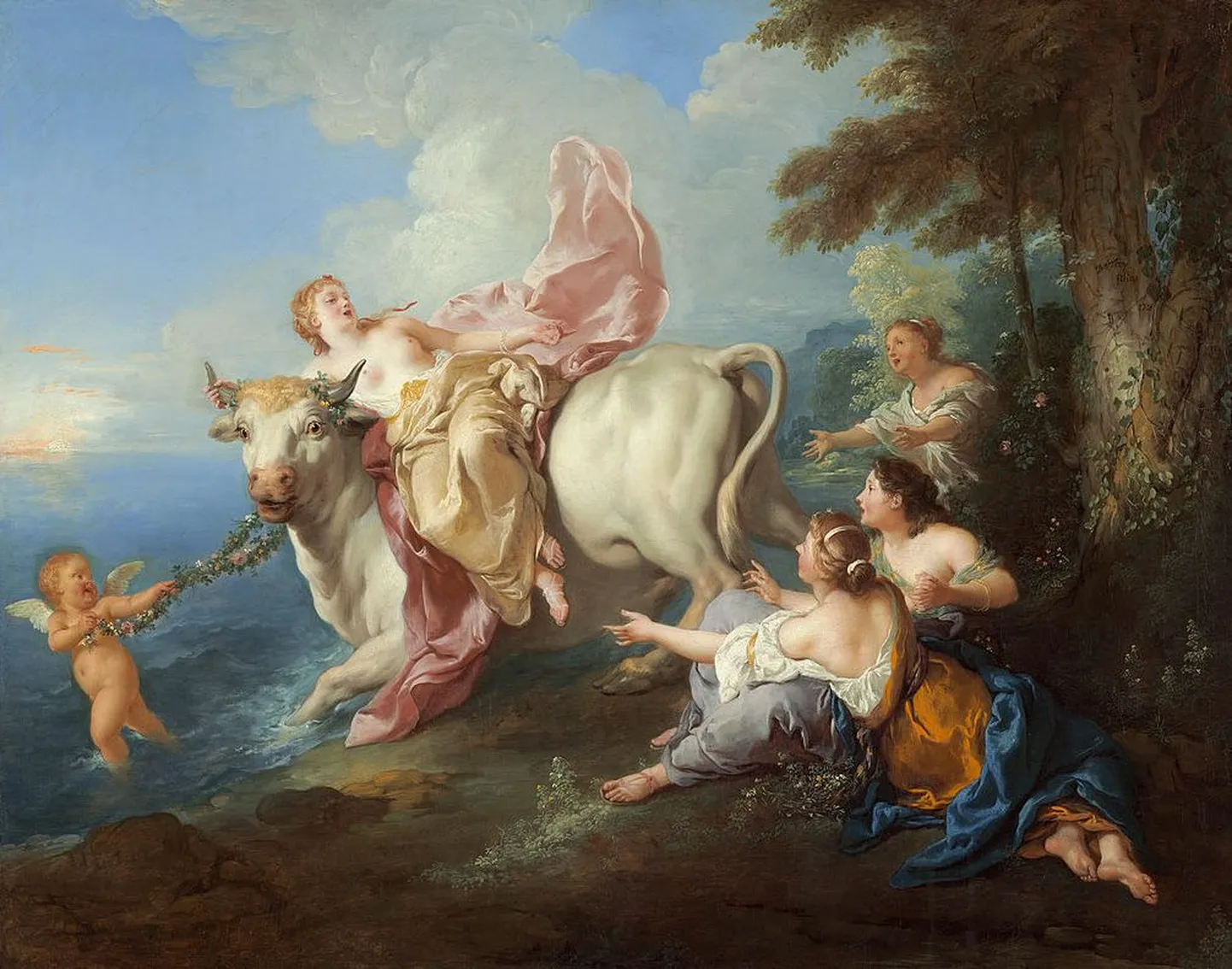Jean François de Troy maal 1716. aastast «Europe röövimine»