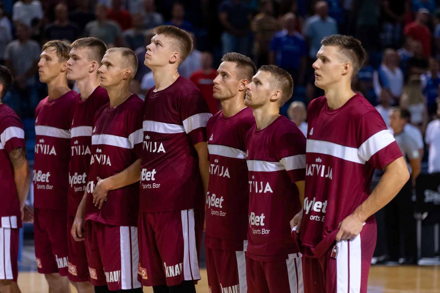 Läti korvpallikoondis.