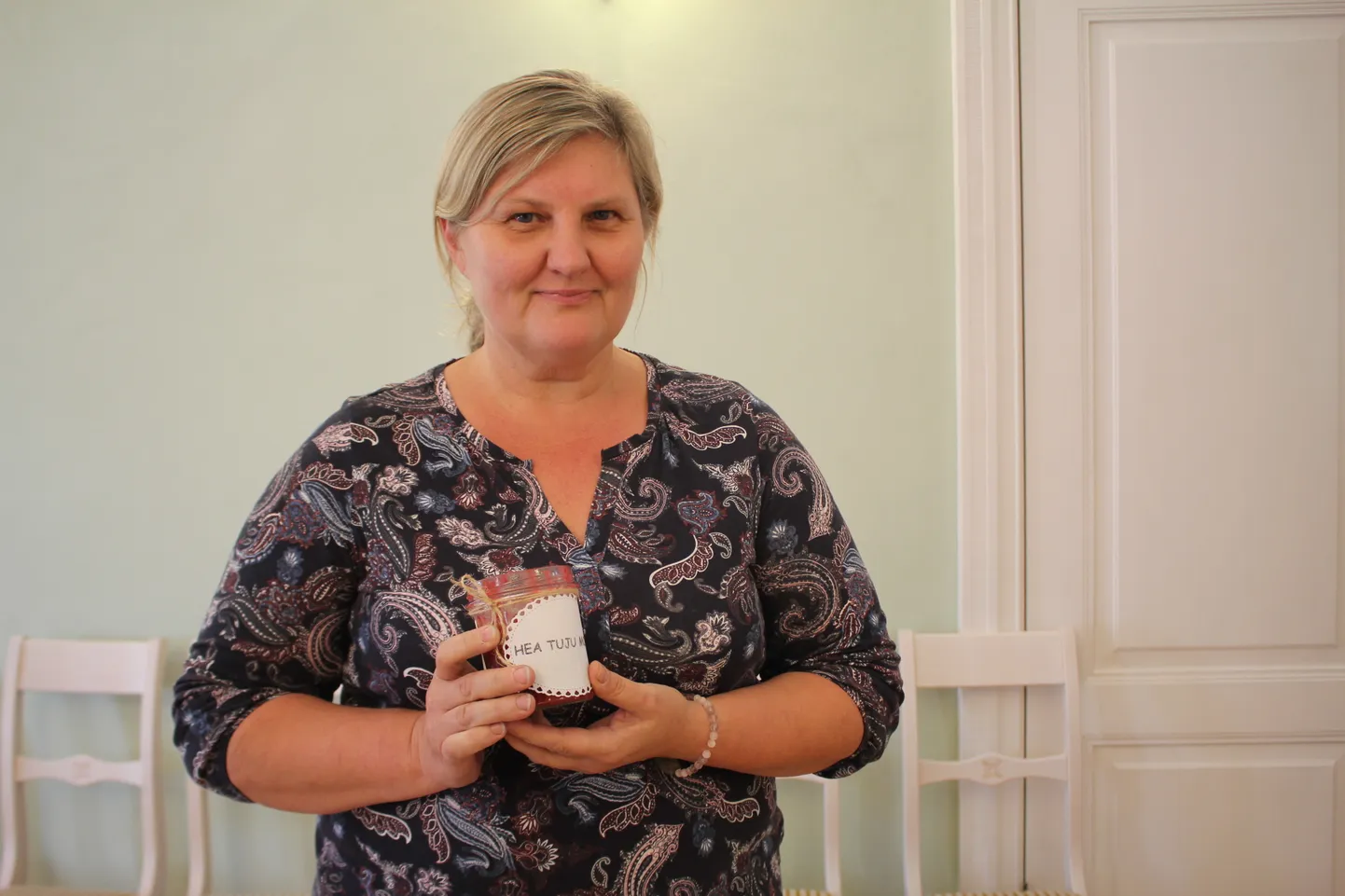 Jana Olesk ja tema hea tuju moos.