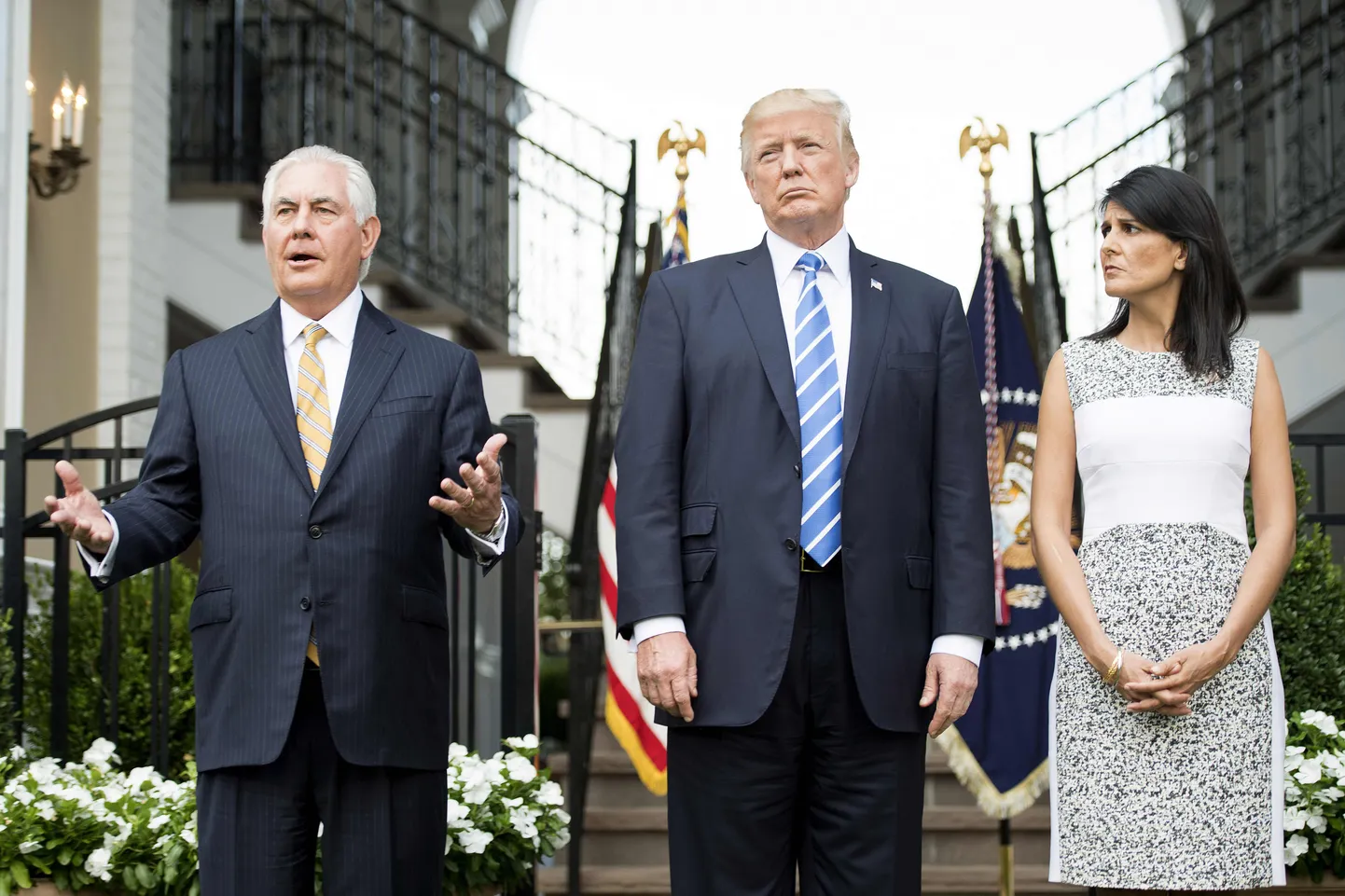 Trumpi sõnul oli Venezuelas kujunenud olukord üheks peamiseks teemaks, mida ta arutas reedesel kohtumisel välisminister Rex Tillersoni ja USA suursaadiku ÜRO juures Nikki Haleyga.