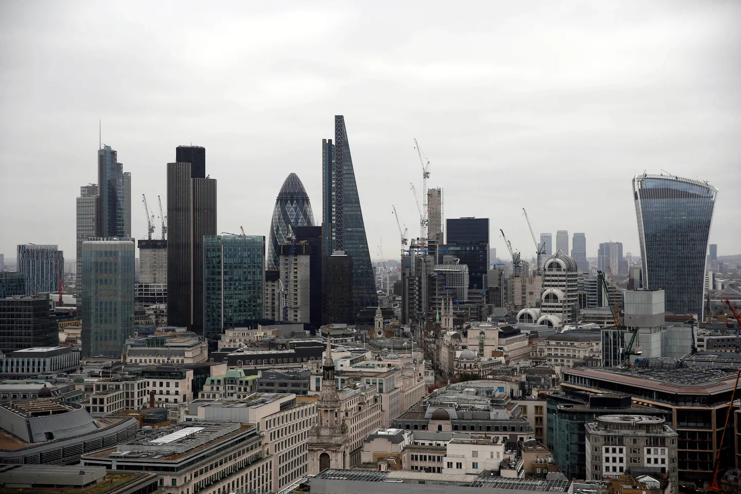 Londoni City finantskeskuse vaade.
