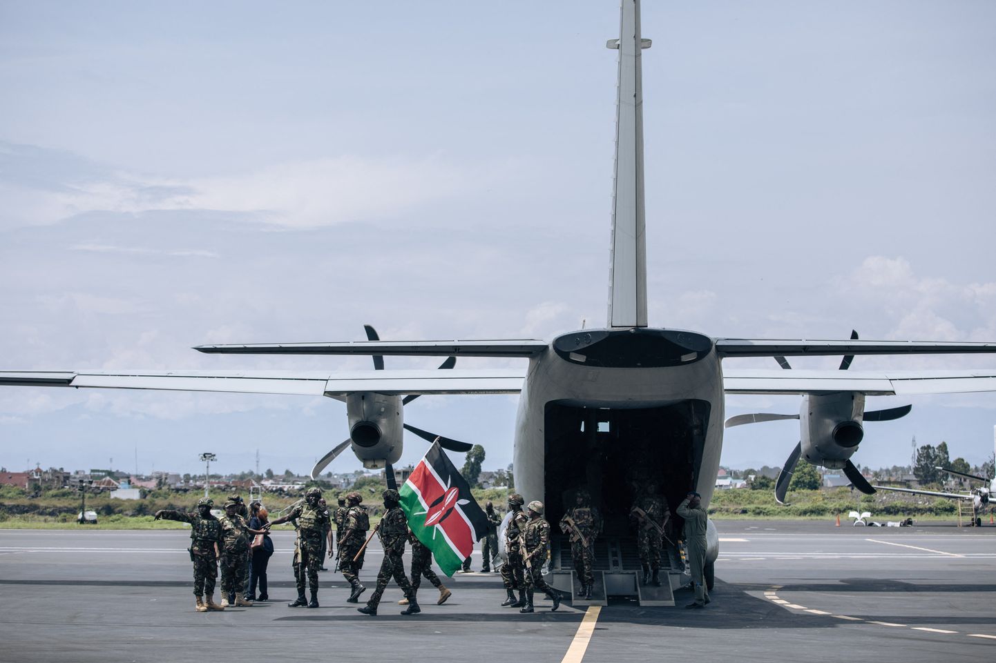 Kongo DV idaossa saabusid Keenia rahuvalvajad. 12. november 2022.