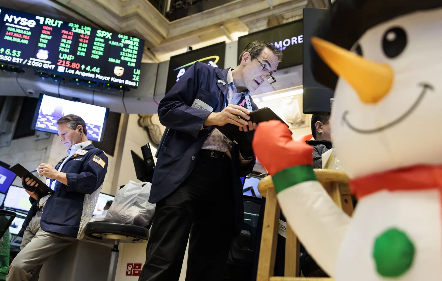 New Yorgi börsil on tunda jõulude ootust