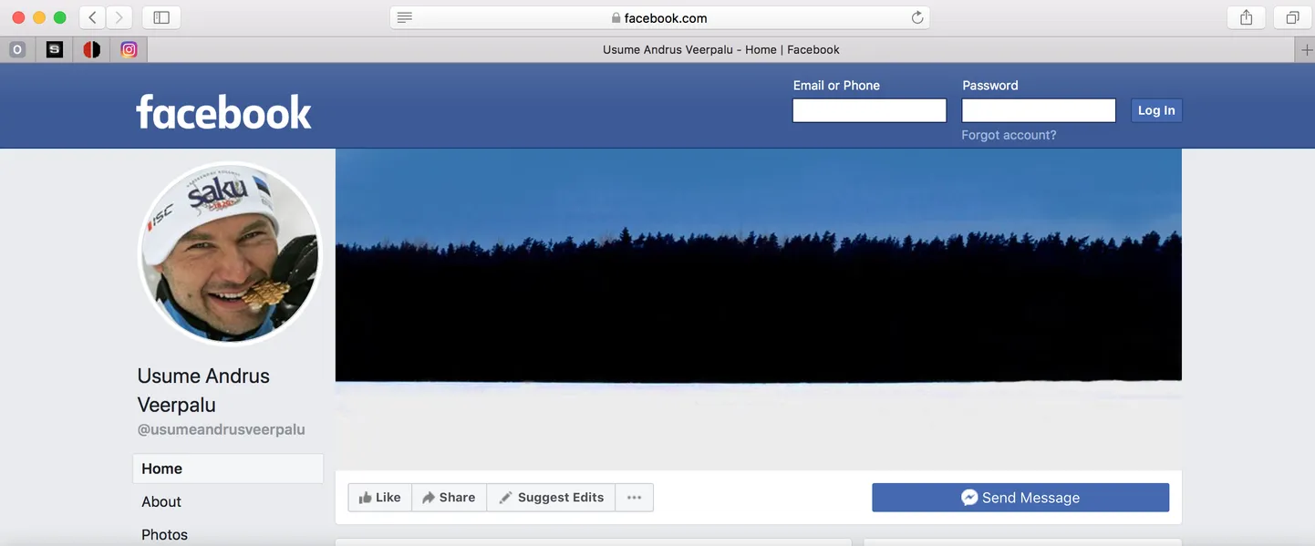 Kuvatõmmis Facebooki lehest.