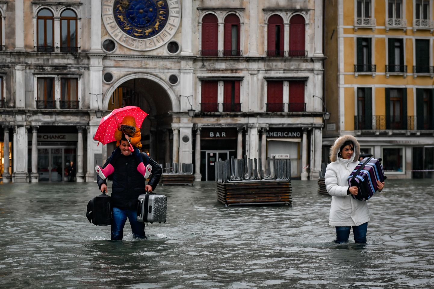 Наводнение в Венеции.