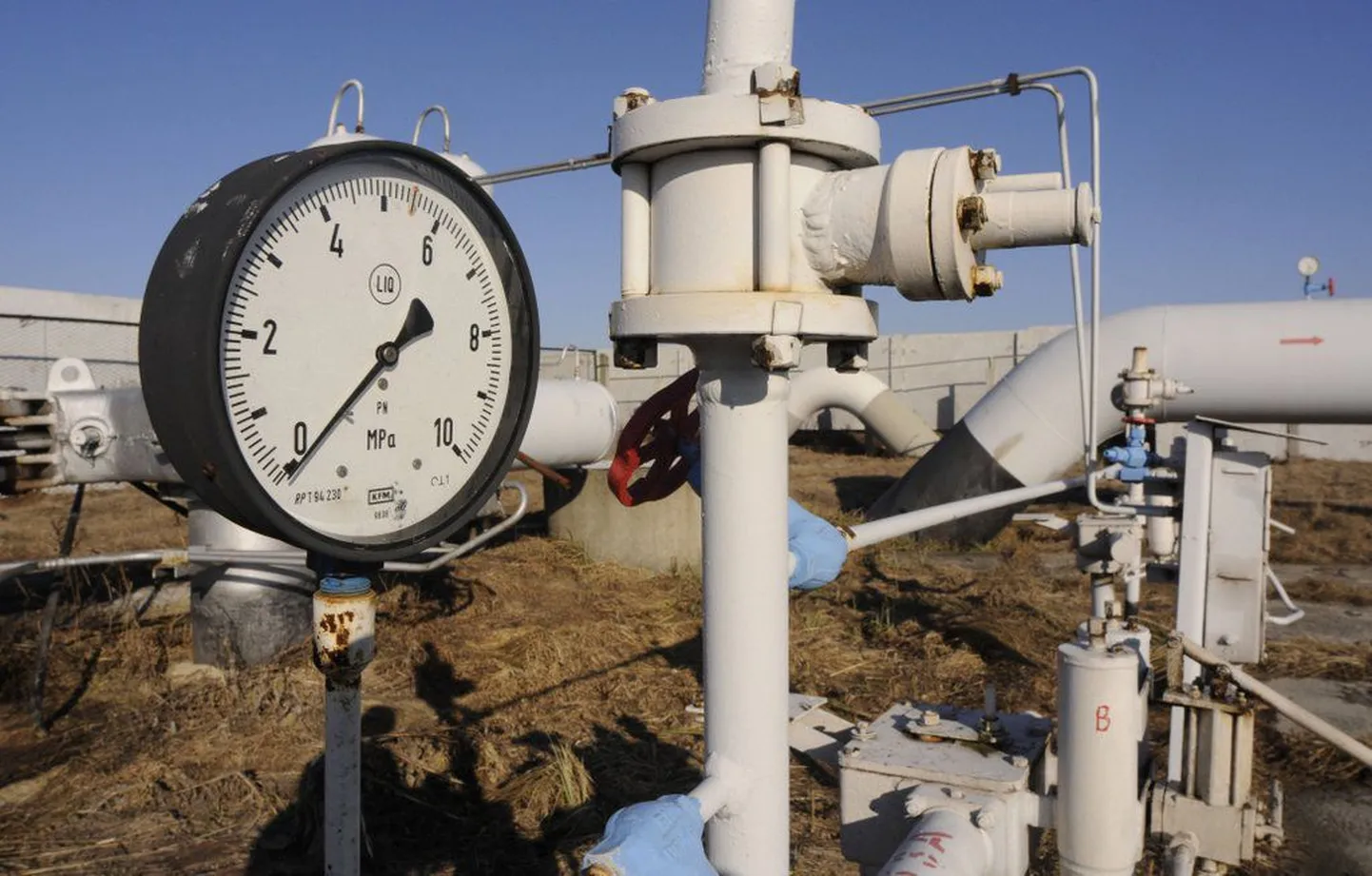 Ukraina pealinna Kiievi lähistel Bojarka külas asuvad gaasitorud..