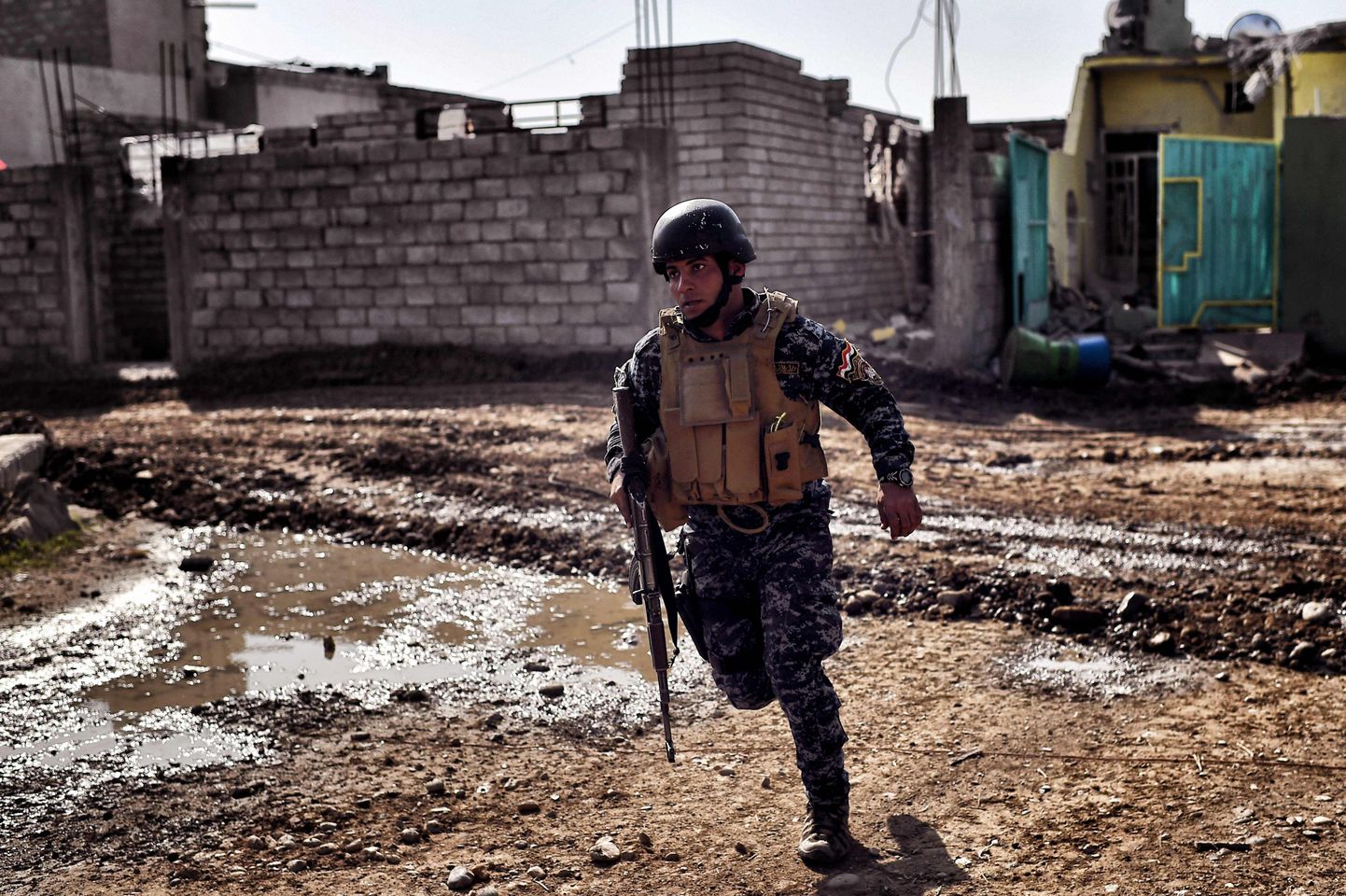 Iraagi politseiüksuslane.