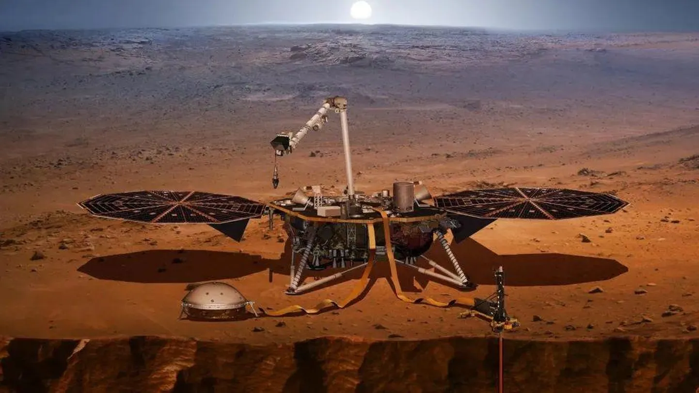 Открыть залежи воды под поверхностью Марса помог зонд НАСА Insight с сейсмографом.