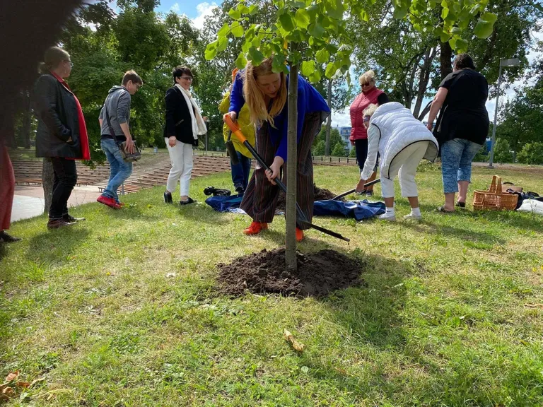 Vallikääru istutatud niinepuu tähistab Lilli Suburgi 180. sünniaastapäeva.