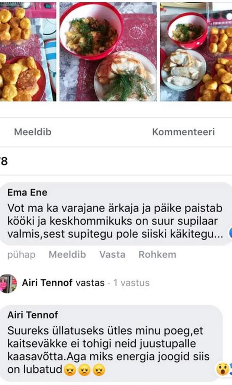 Facebook kuvatõmmis
