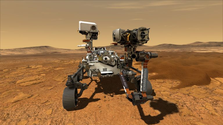 NASA arvutijoonistus Marsi-kulgurist Perseverance'ist