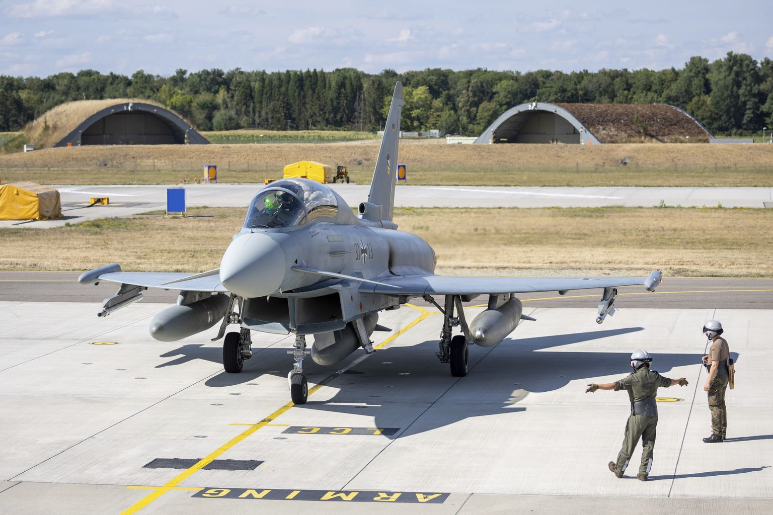 Истребитель Eurofighter ВВС Германии.