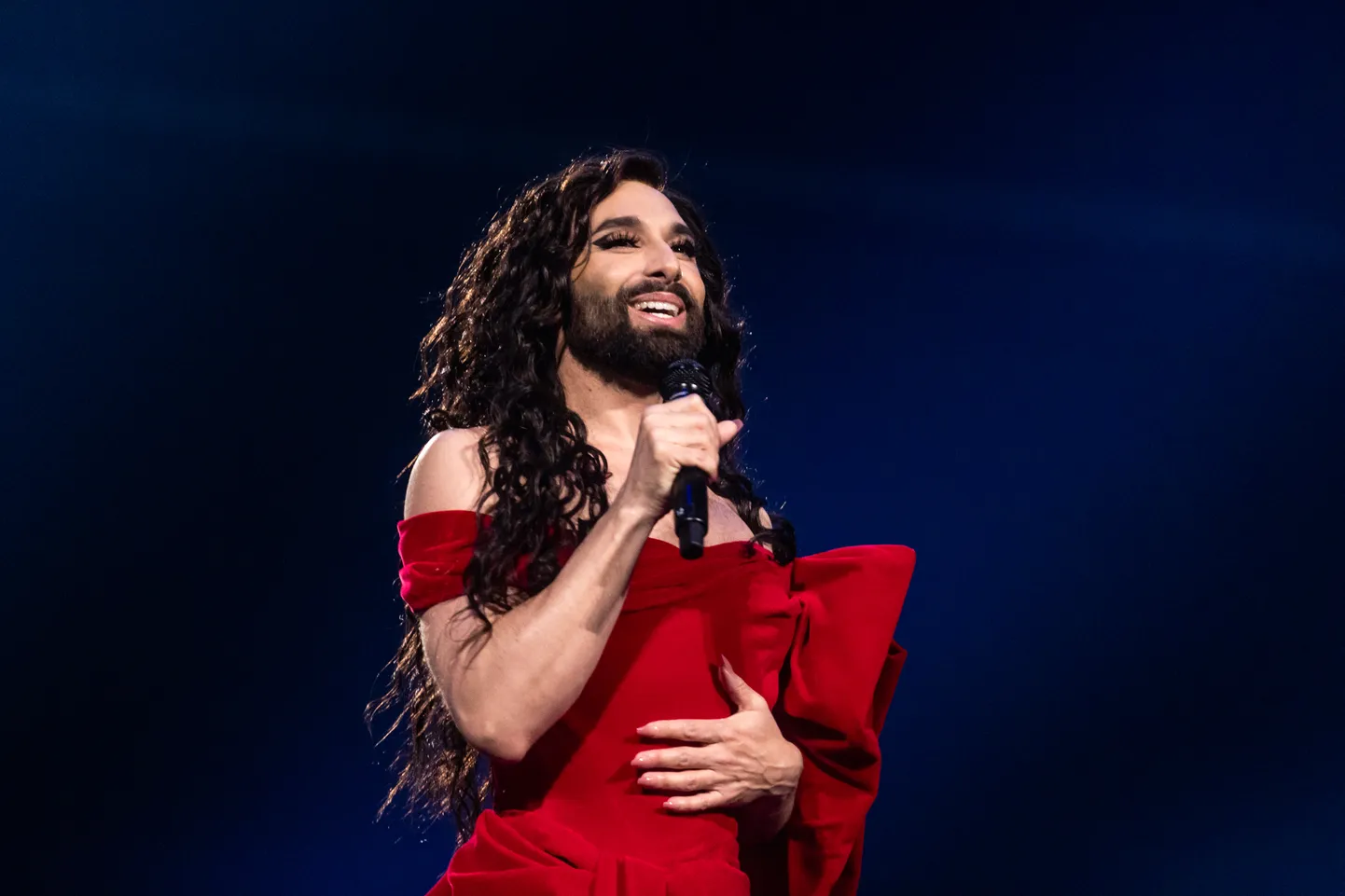 10.05.2024, Malmö. Eurovisiooni finaali proov. Conchita Wurst. Foto: Konstantin Sednev / Postimees Grupp