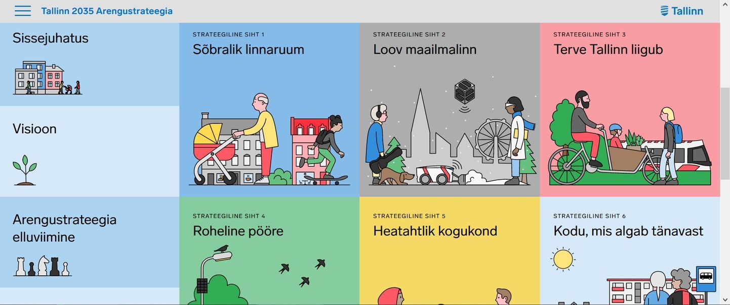 Tallinna arengustrateegia veebirakendus
