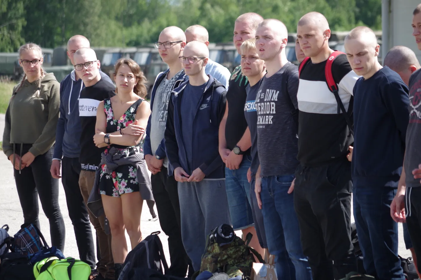 Kuperjanovi pataljonis teenistust alustanud ajateenijad. Foto on illustratiivne.